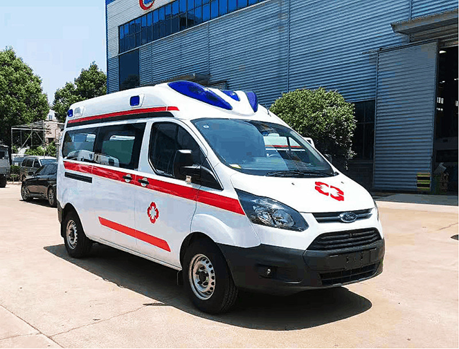 福特全順V362短軸中頂柴油版救護(hù)車(chē)